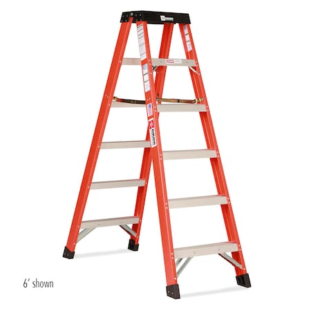 Bauer Ladder Professional Grade 5' FG 2-Way Stepladder - Type 1A 300 lb. 35405